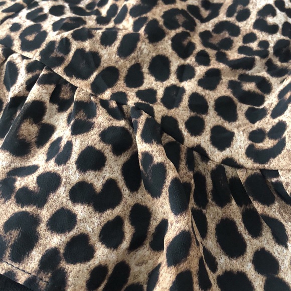 Michael Kors cheetah ruffled wrap dress - Picture 3 of 4